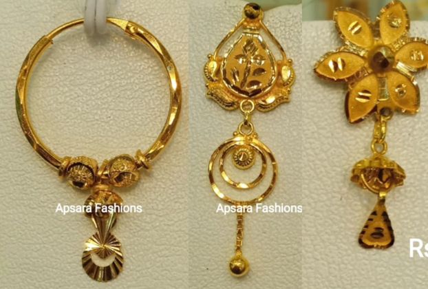 Latest gold earrings under 20000