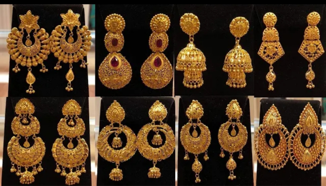 Latest Gold Earrings Designs Collections 