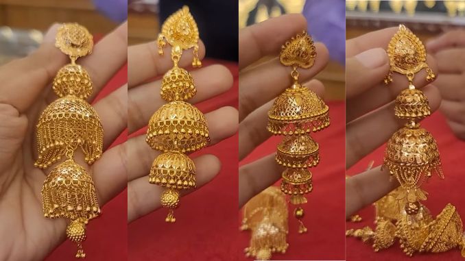 Latest gold jhumka designs with price