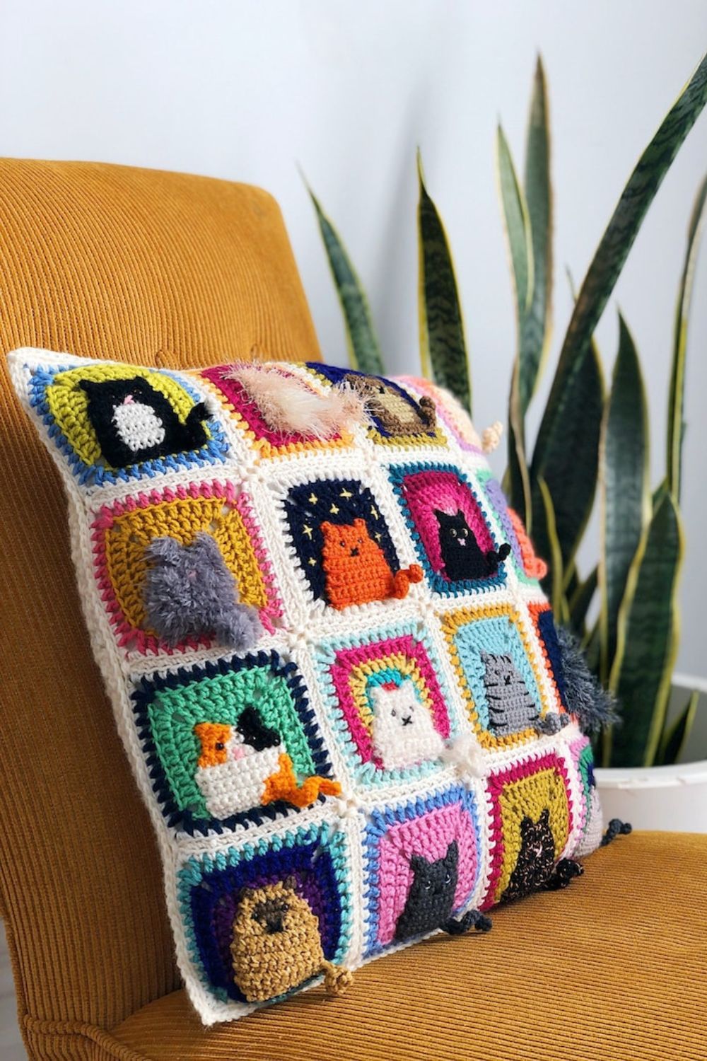Many Cats Square - ENGLISH - Crochet Pattern PDF