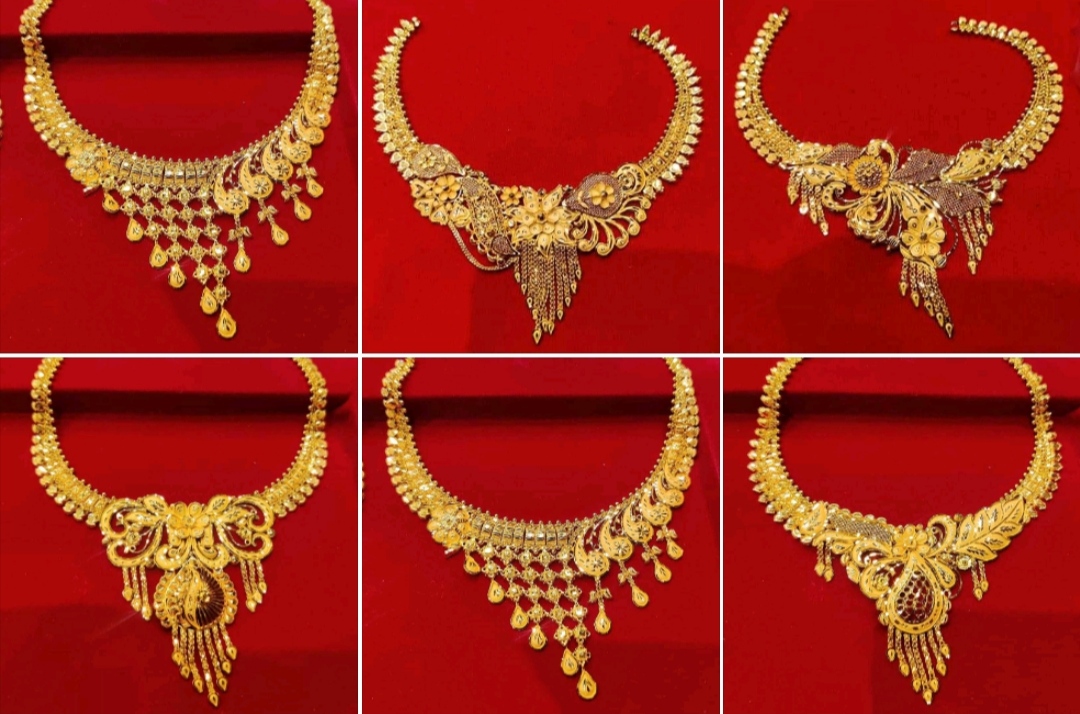 Latest gold necklace for women