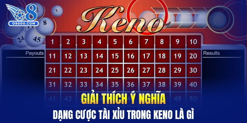 Giải thích ý nghĩa dạng cược Tài Xỉu trong Keno là gì